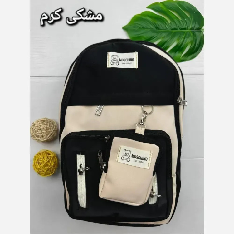 کوله پشتی مدل زرین جنس دیبا ضد آب سه زیپ سایز 40 در 28 سانتی متر