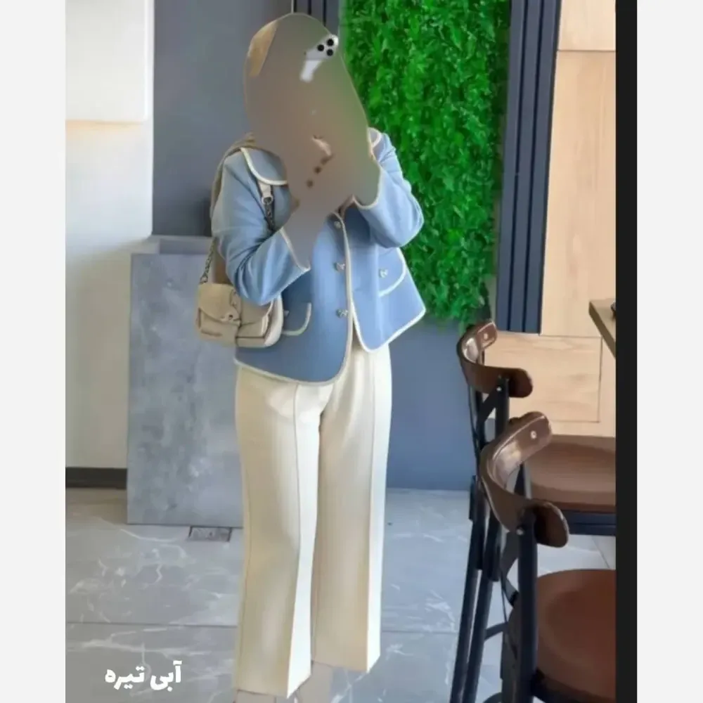کت و شلوار زنانه دبل مازراتی لاریس فری سایز آبی تیره