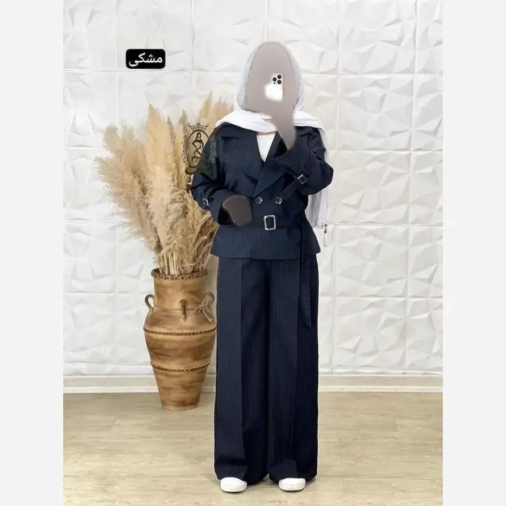 ست کت و شلوار زنانه مکانیک پرشیا دیپلمات فری سایز