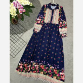 ساحلی زنانه بوگاتی درجه یک رنگ سرمه ای فری سایز مدل بهشت