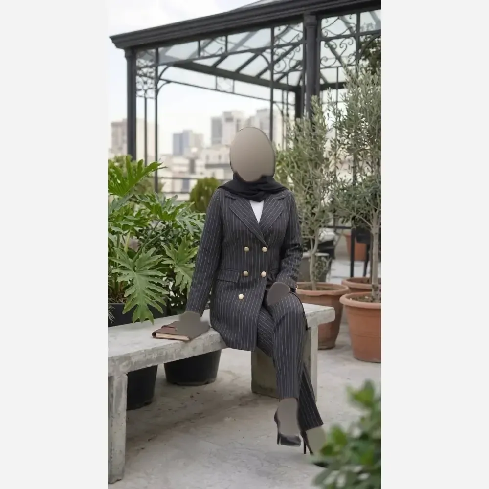 ست اداری ومجلسی سارا پارچه مازراتی کجراه درجه یک