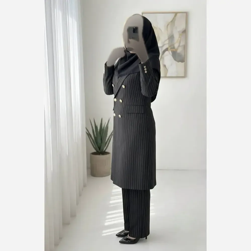 ست اداری ومجلسی سارا پارچه مازراتی کجراه درجه یک