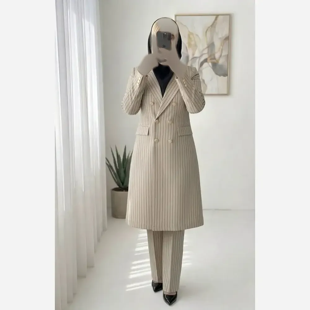ست اداری ومجلسی سارا پارچه مازراتی کجراه درجه یک