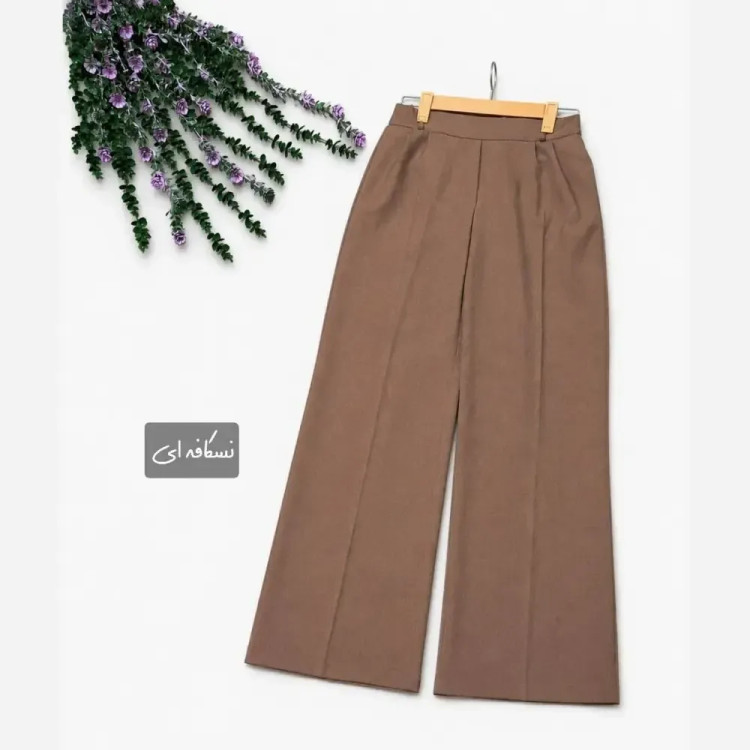 شلوار فول بگ ریزشی زنانه جنس بزیاق درجه یک جیب دار