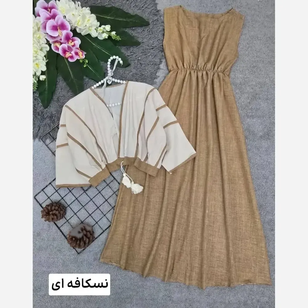 ست نرگس سارافون شانتون کراپ لنین فری سایز