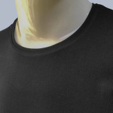 ست تیشرت و شلوار مردانه آستین کوتاه نخ ساده مشکی کد A1012G