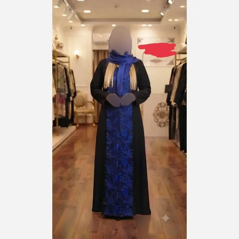 ماکسی پیراهنی کراش و گیپور ماهک سایز 1 و 2