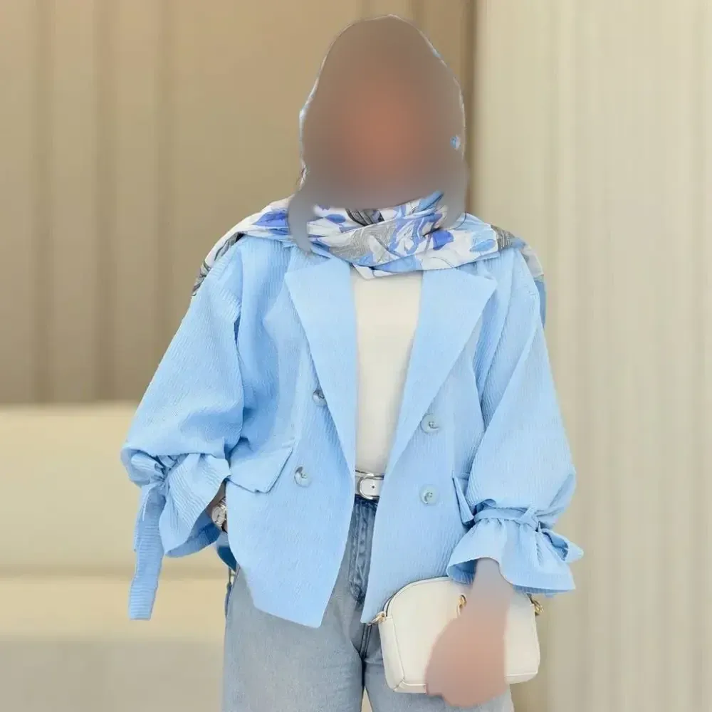 کت زنانه مدل السا جنس السا خارجی درجه یک فری سایز