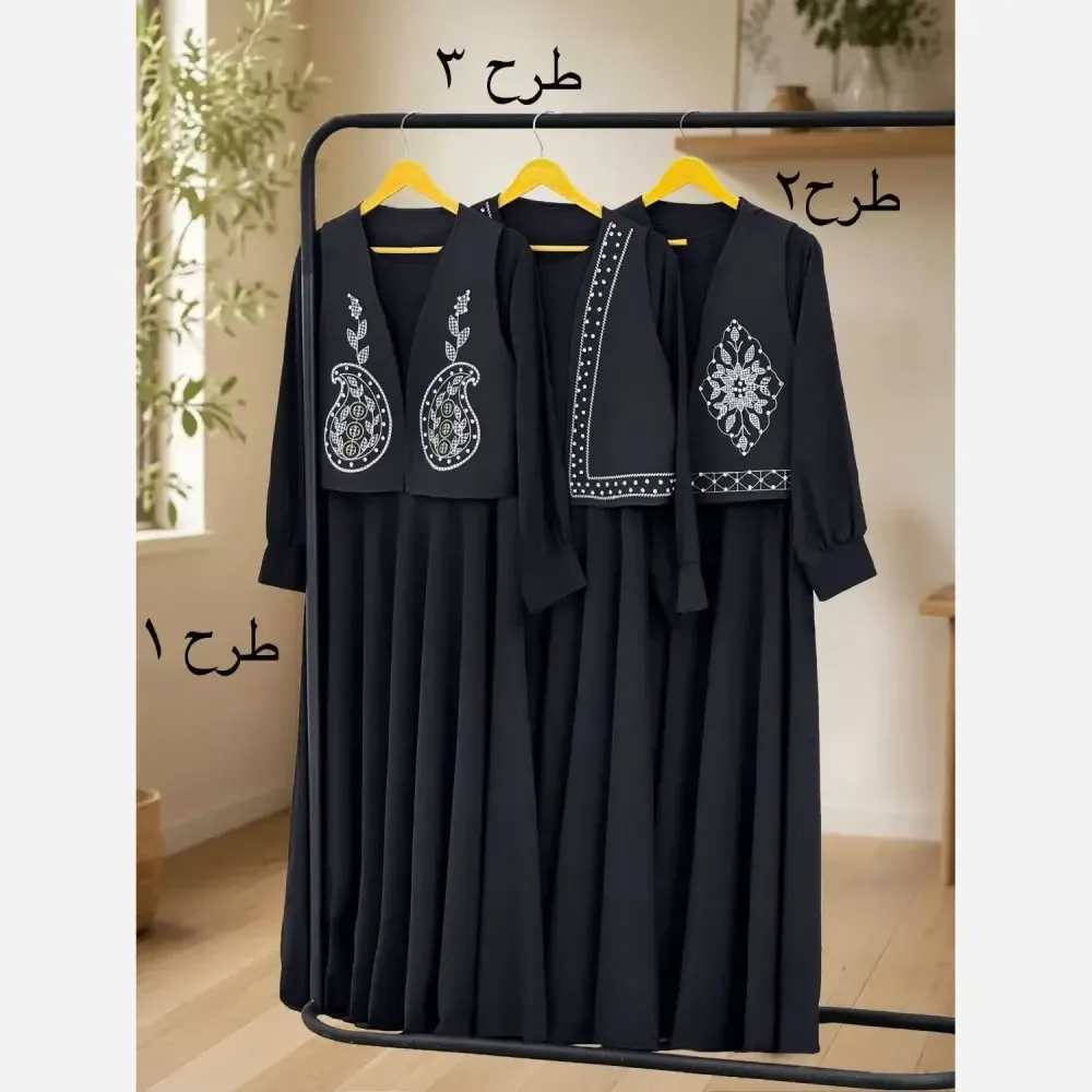 ست پیراهن پر چین و جلیغه مازراتی و الیزه سایز فری 38 تا 46
