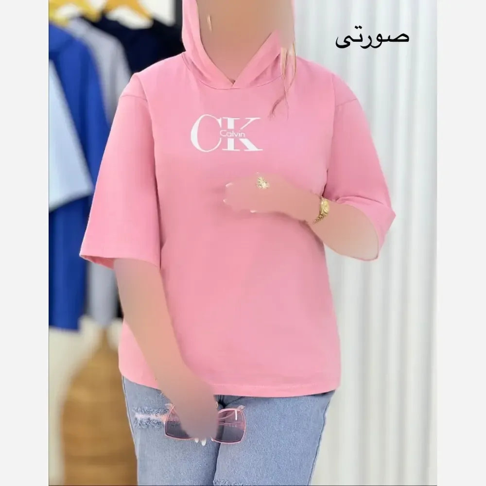 تیشرت لانگ زنانه پنبه دبل بافت فری سایز