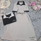 کفتان یقه شکاری مدل مارگارت جنس مازراتی درجه یک فری سایز