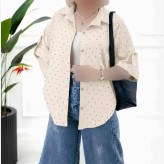 شومیز نگینی شانتون سوفیا طرحدار فری سایز