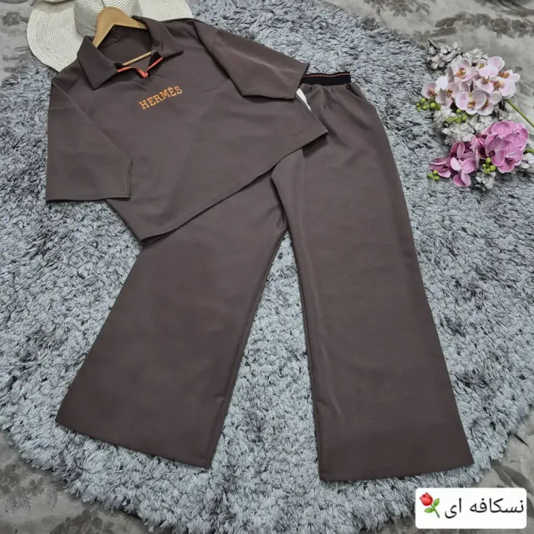 ست تیشرت و شلوار مازراتی طرح هرمس فری سایز 38 تا 48