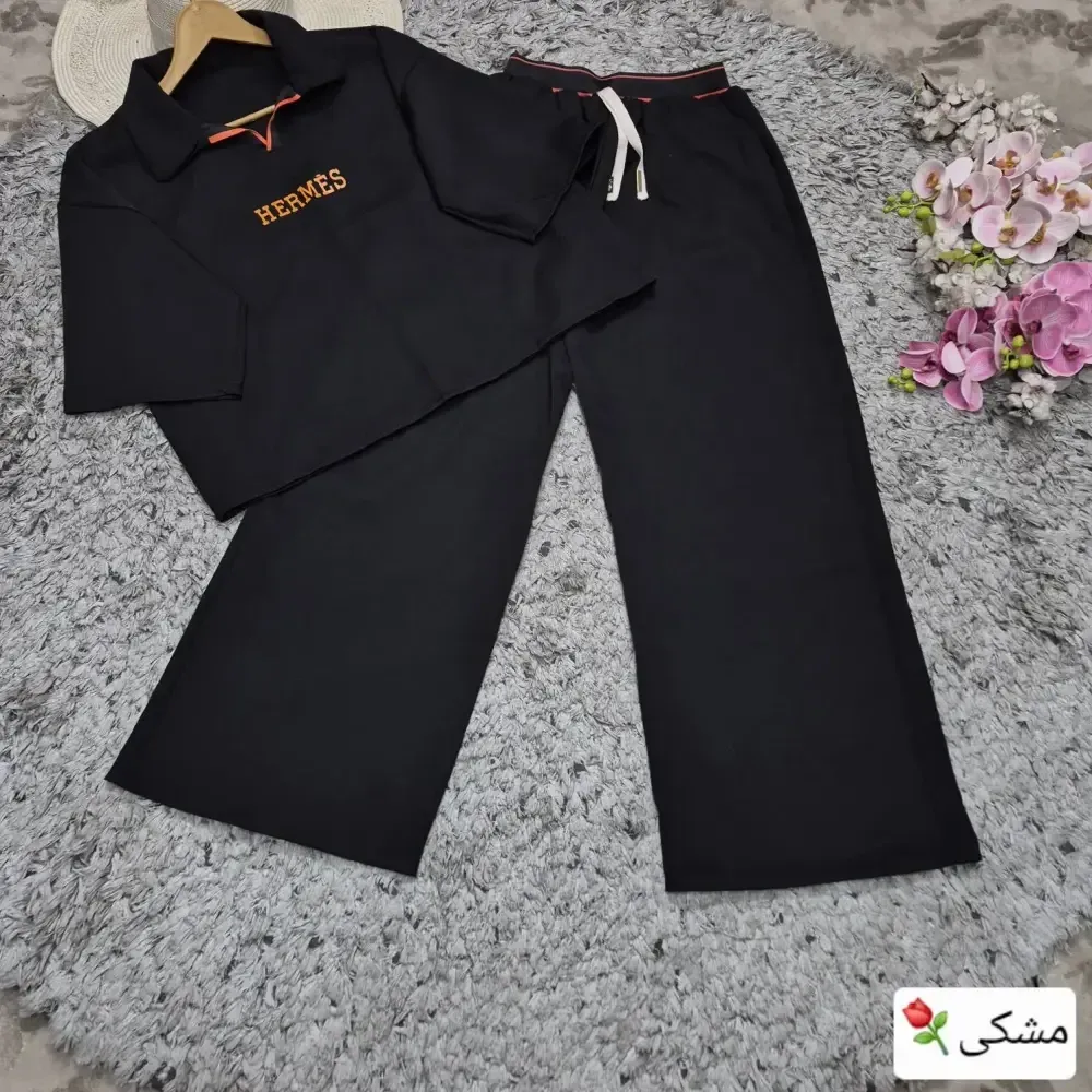 ست تیشرت و شلوار مازراتی طرح هرمس فری سایز 38 تا 48