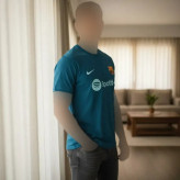 تیشرت بارسا نخ پنبه درجه یک مردانه رنگی سایز بزرگ