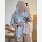 شال کریستال کرپ کریستال شنی ابعاد 180 در 74 رنگ مشکی سفید کرم