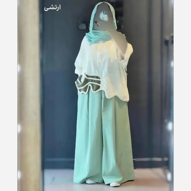 ست تکه دوزی زنانه داکرون نخ اعلا فری سایز