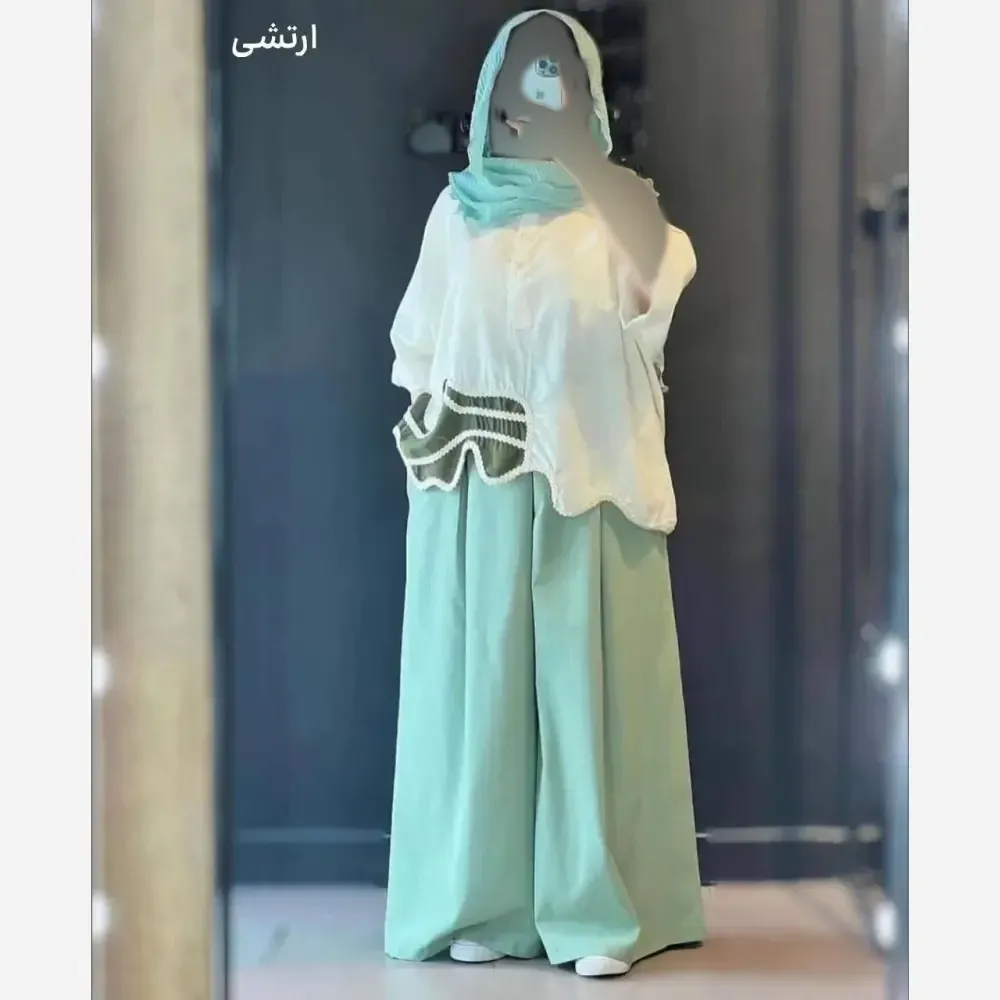 ست تکه دوزی زنانه داکرون نخ اعلا فری سایز