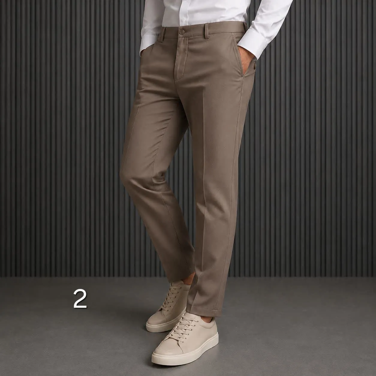 شلوار پارچه ای کلاسیک مردانه نخی سوزنی