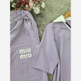 ست تیشرت شلوار نخ پنبه گلگسی فری سایز زنانه