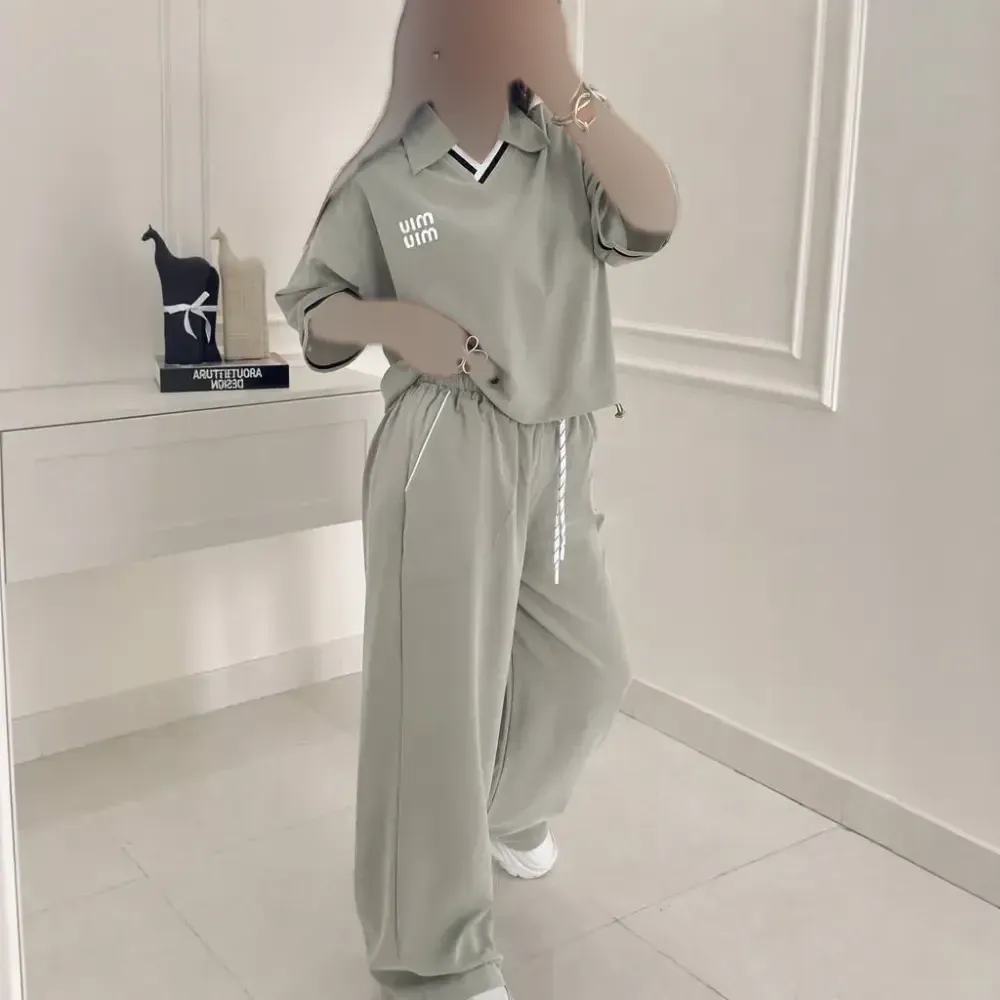 ست تیشرت شلوار نخ پنبه گلگسی فری سایز زنانه