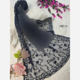شال تور دانتل طرحدار حاشیه دانتل ابعاد 180 در 70 زنانه