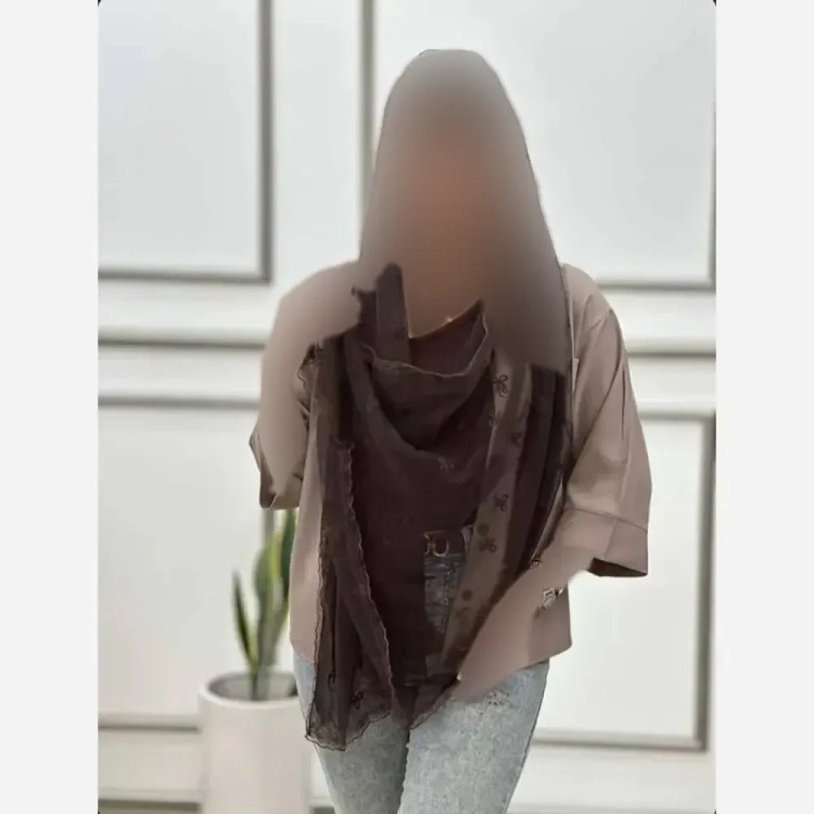 شال تور دانتل طرحدار حاشیه دانتل ابعاد 180 در 70 زنانه