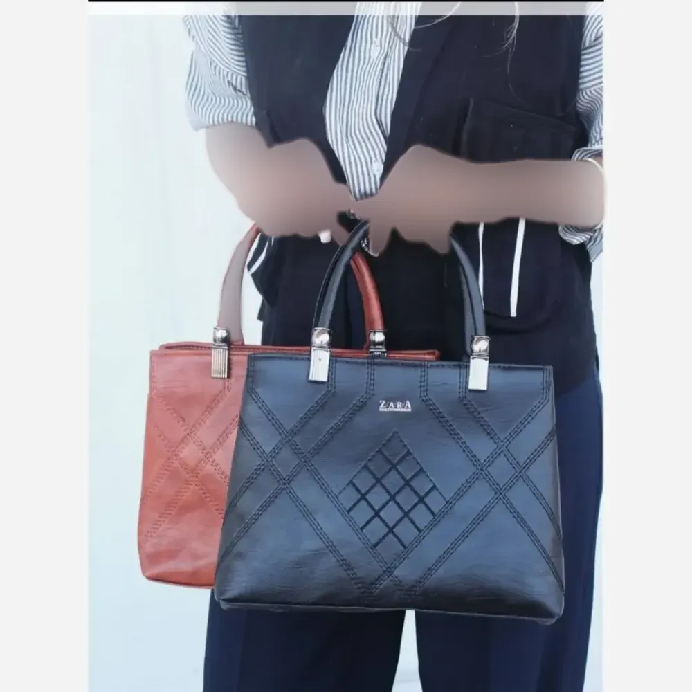 کیف زنانه مدل زارا رنگ مشکی و عسلی