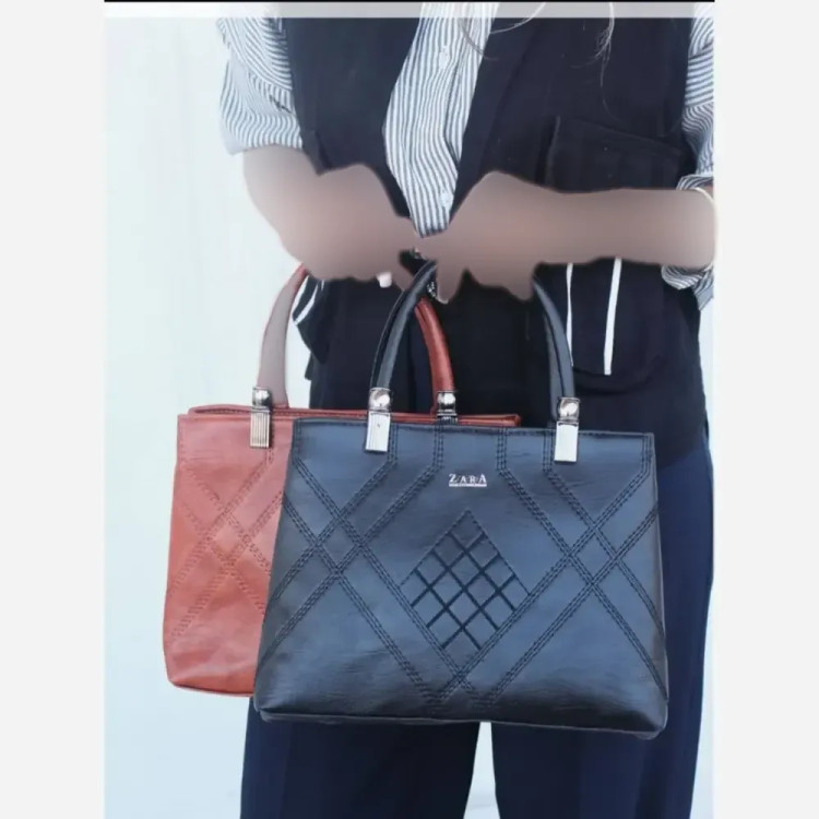 کیف زنانه مدل زارا رنگ مشکی و عسلی