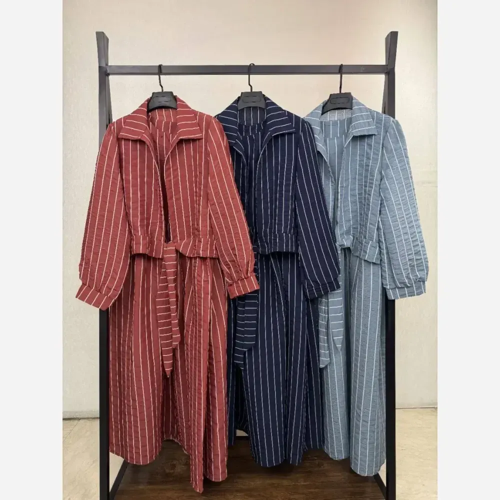 ست شومیز و سارافون نخی پفکی آرشیدا رنگ سماقی سایز فری 38 تا 46