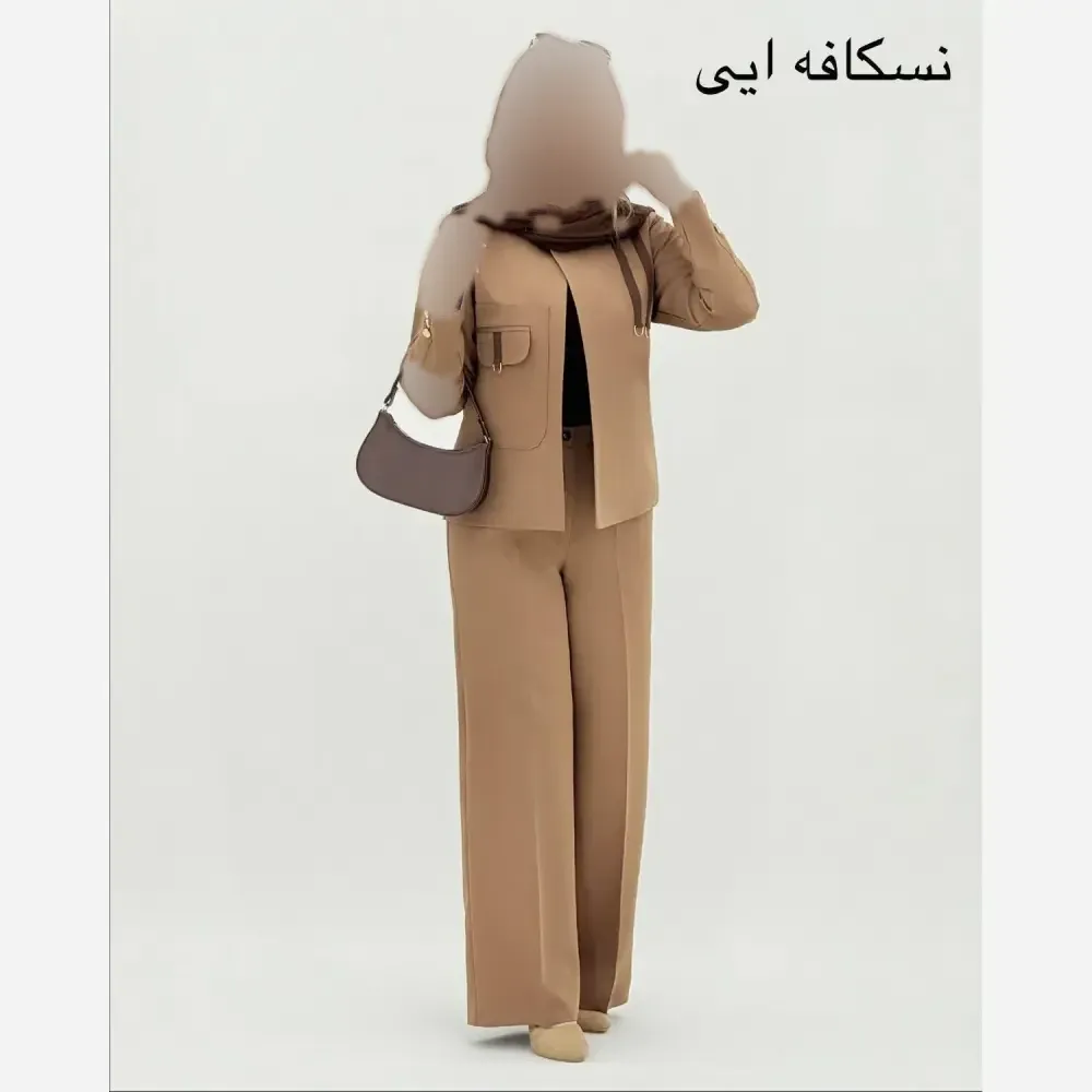 کت شلوار زنانه مزونی دبل مازراتی درجه یک مدل ارمیا