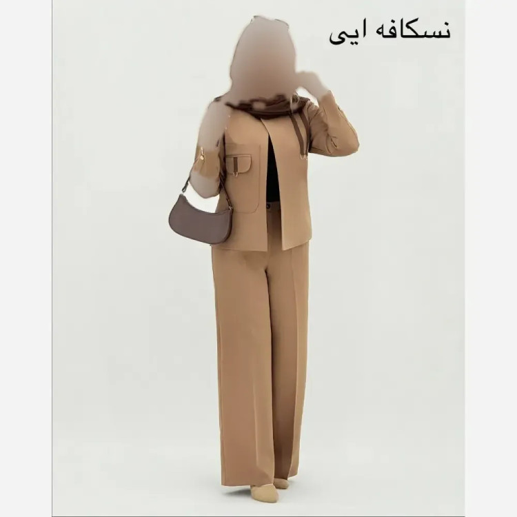 کت شلوار زنانه مزونی دبل مازراتی درجه یک مدل ارمیا