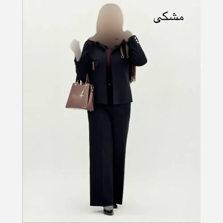 کت شلوار زنانه مزونی دبل مازراتی درجه یک مدل ارمیا