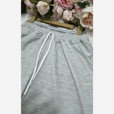 شلوار جاگر زنانه ملانژ درجه یک فری سایز رنگ مشکی و طوسی
