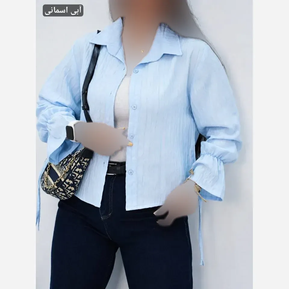 شومیز مانتویی زنانه جنس امیلی تمام نخ فری سایز 36 تا 44