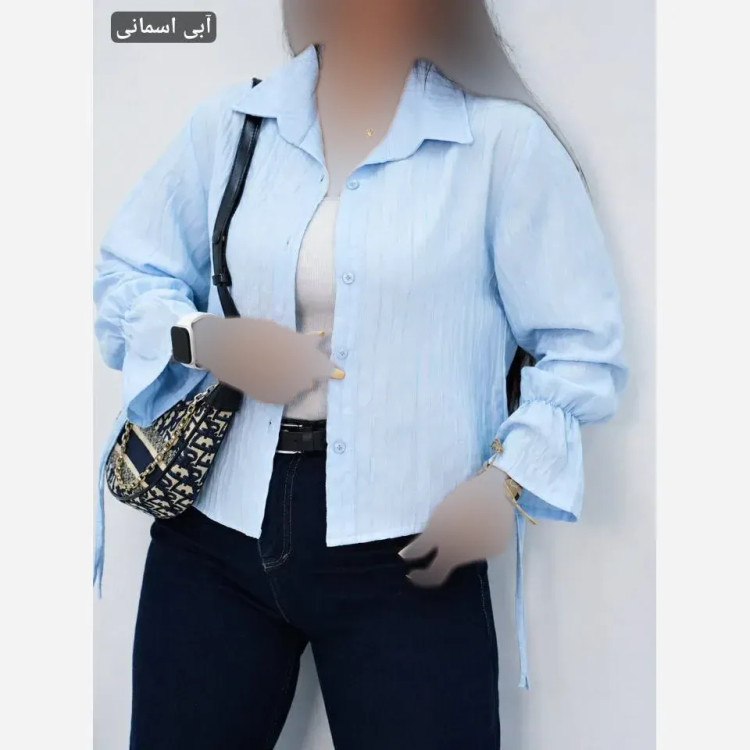 شومیز مانتویی زنانه جنس امیلی تمام نخ فری سایز 36 تا 44