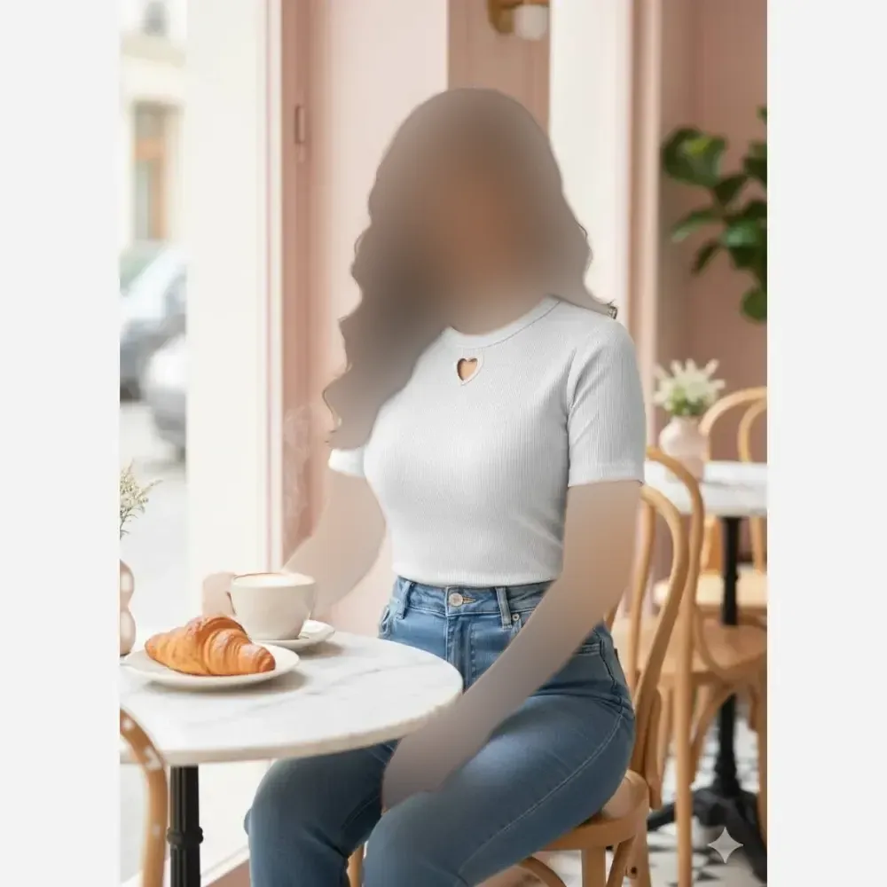 کراپ تیشرت قلبی جنس فانریپ کبریتی فری سایز