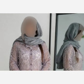 بلوز زنانه مجلسی آستین سه ربع دانتل شیشه ای سایز بزرگ