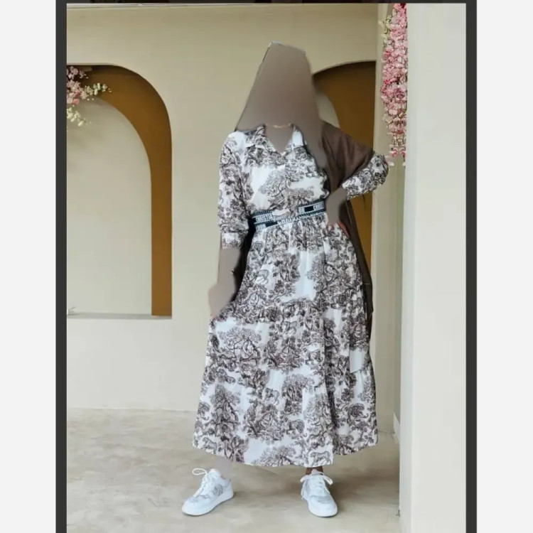 ست اسپرت دخترانه کراپ و دامن فلور نخ درجه یک سایز 36 تا 44