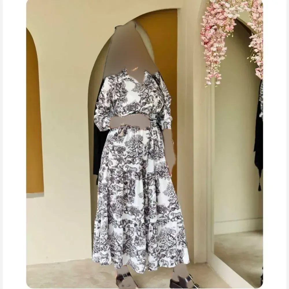ست اسپرت دخترانه کراپ و دامن فلور نخ درجه یک سایز 36 تا 44