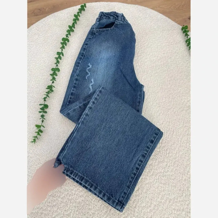 شلوار جین فول بگ ژیوار جنس جین ترک رنگی سایز متنوع