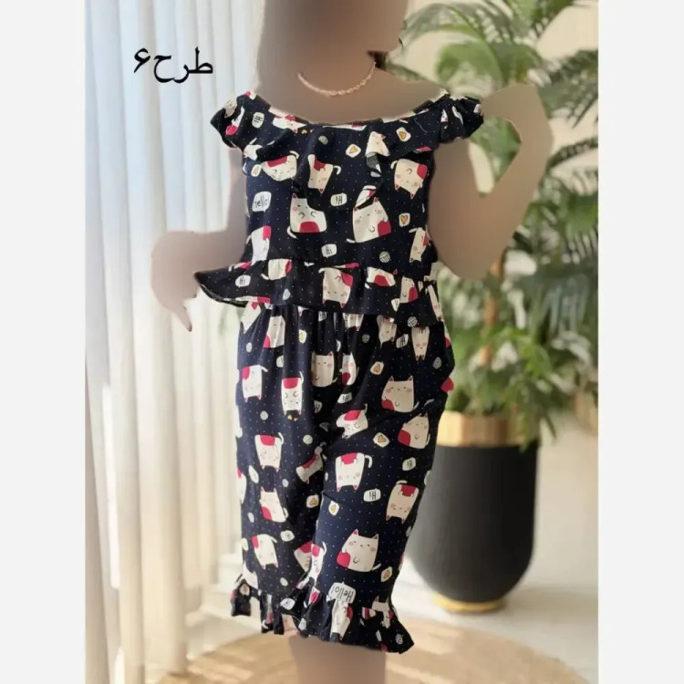 ست لباس راحتی زنانه مدل ماریا تمام نخ فری سایز