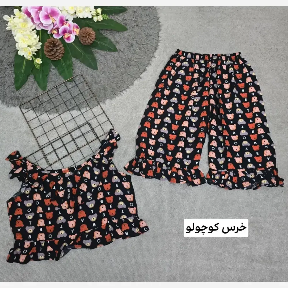 ست لباس راحتی زنانه مدل ماریا تمام نخ فری سایز
