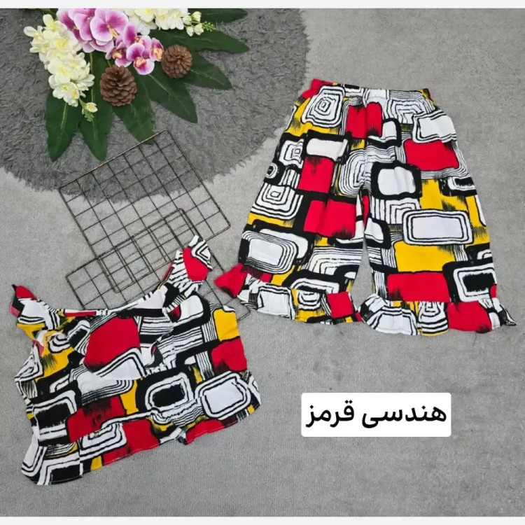 ست لباس راحتی زنانه مدل ماریا تمام نخ فری سایز