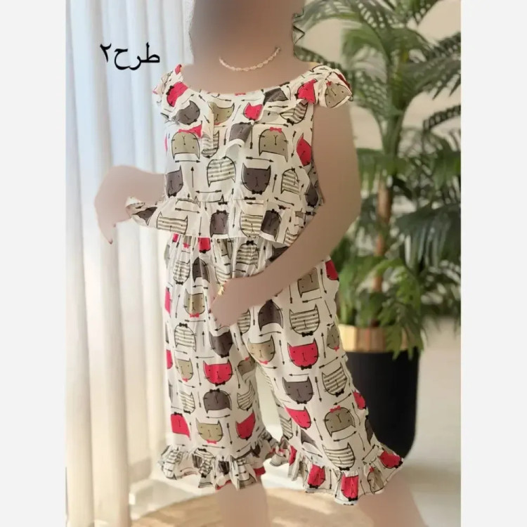 ست لباس راحتی زنانه مدل ماریا تمام نخ فری سایز