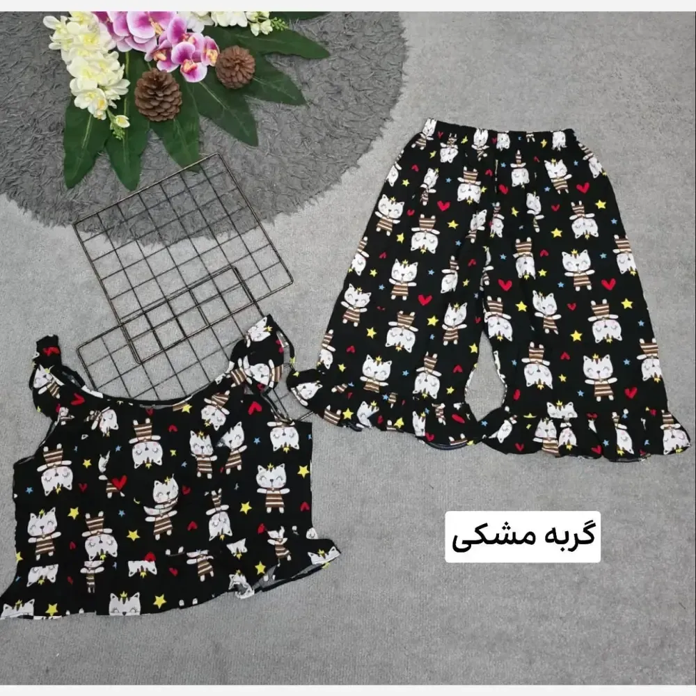 ست لباس راحتی زنانه مدل ماریا تمام نخ فری سایز