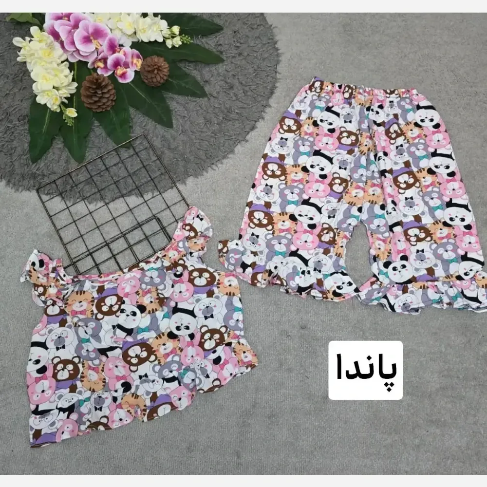 ست لباس راحتی زنانه مدل ماریا تمام نخ فری سایز