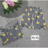 ست لباس راحتی زنانه مدل ماریا تمام نخ فری سایز
