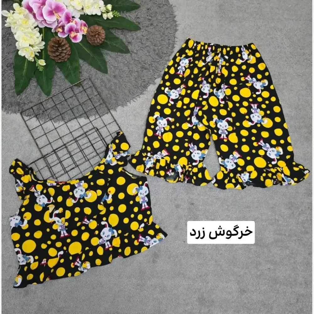ست لباس راحتی زنانه مدل ماریا تمام نخ فری سایز