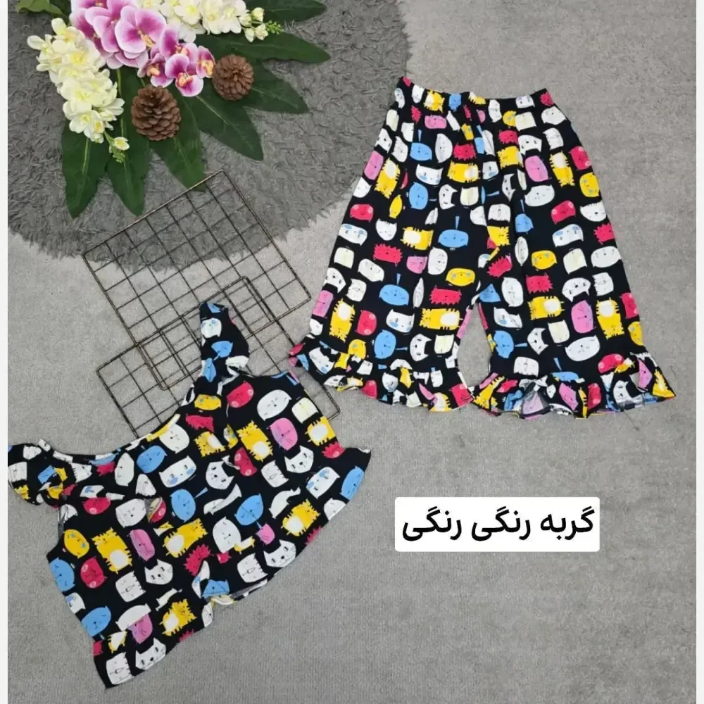 ست لباس راحتی زنانه مدل ماریا تمام نخ فری سایز